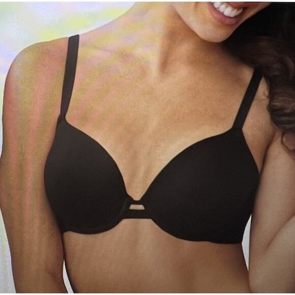 Maidenform Womans 34 C Underwire Molded Bra 34C t shirt lined black convertible - Picture 1 of 16